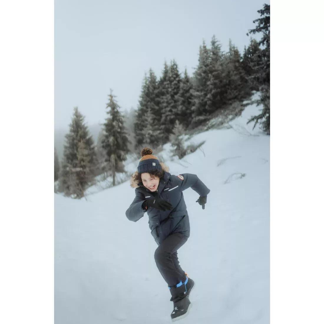 Kids Unisex Warm And Waterproof Snow Boots - SH500 X-Warm, Blue, 5401_000, large image number 7