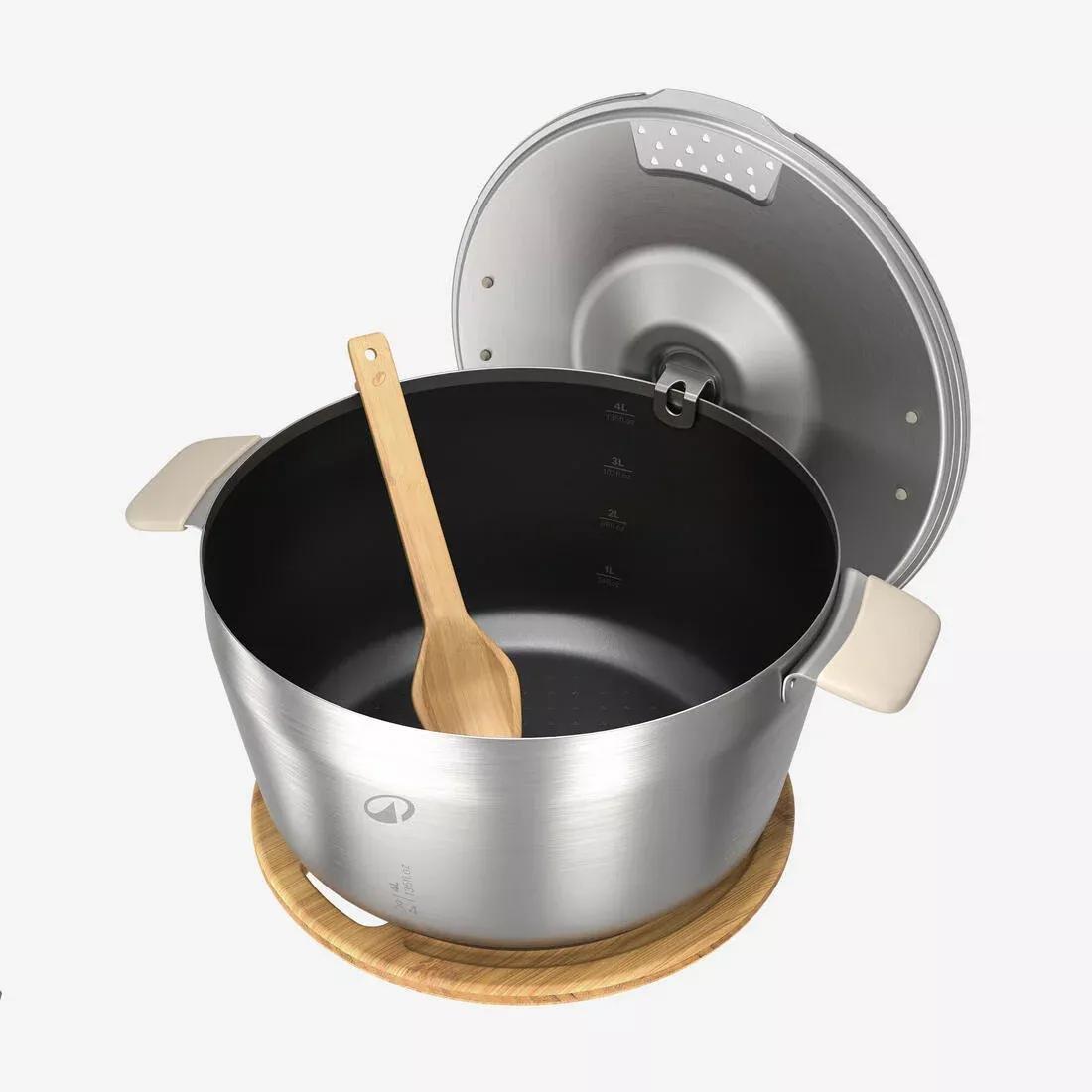 Stainless Steel Non-Stick Xl Camping Cookset 900 For 4 People - 33 Pieces, No Color, large image number 7