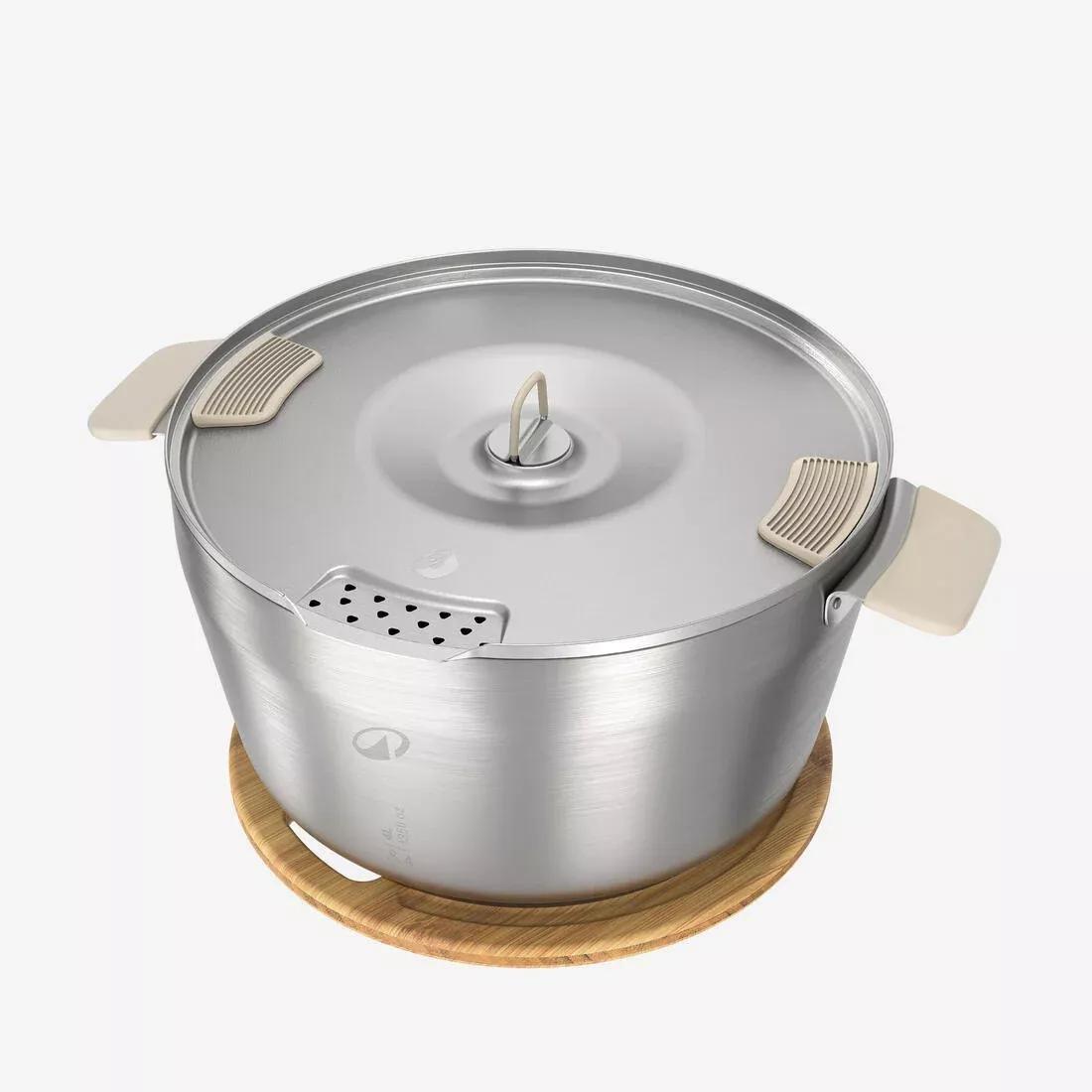 Stainless Steel Non-Stick Xl Camping Cookset 900 For 4 People - 33 Pieces, No Color, large image number 8