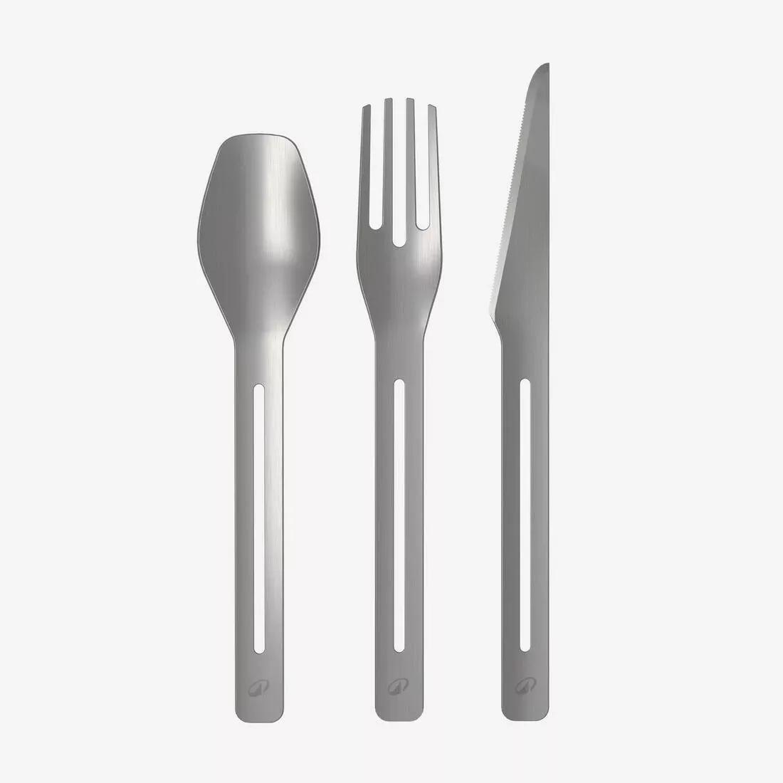 Stainless Steel Non-Stick Xl Camping Cookset 900 For 4 People - 33 Pieces, No Color, large image number 9