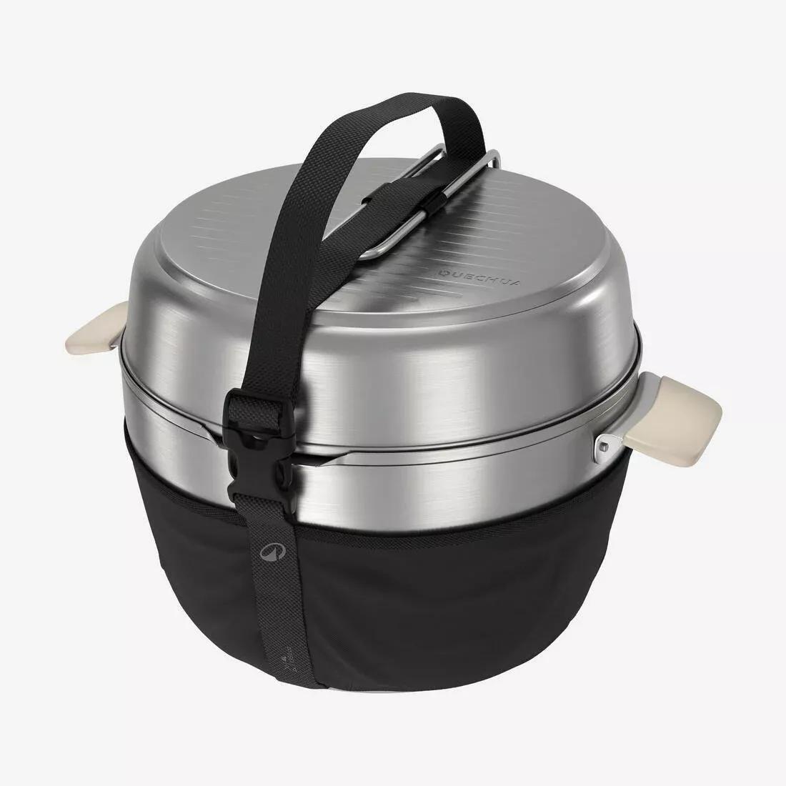 Stainless Steel Non-Stick Xl Camping Cookset 900 For 4 People - 33 Pieces, No Color, large image number 12