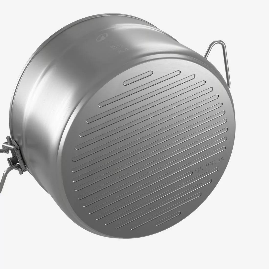 4-Person Stainless Steel + Non-Stick Camping Cookset, Green, 5401_000, large image number 6