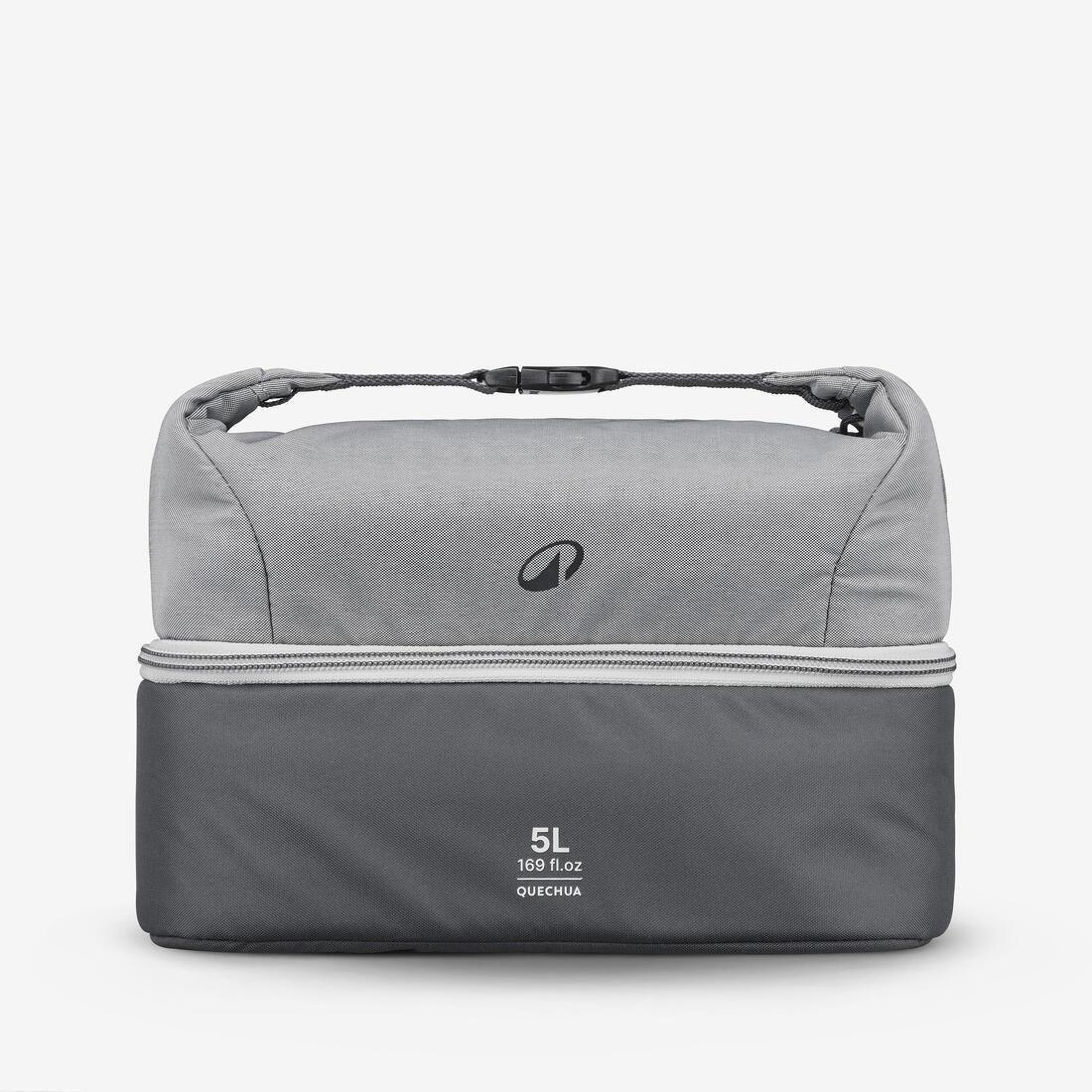 5 L Insulated Lunchbox 500 With 1 L Plastic Food Storage Container Included, Grey, No Color, large image number 6