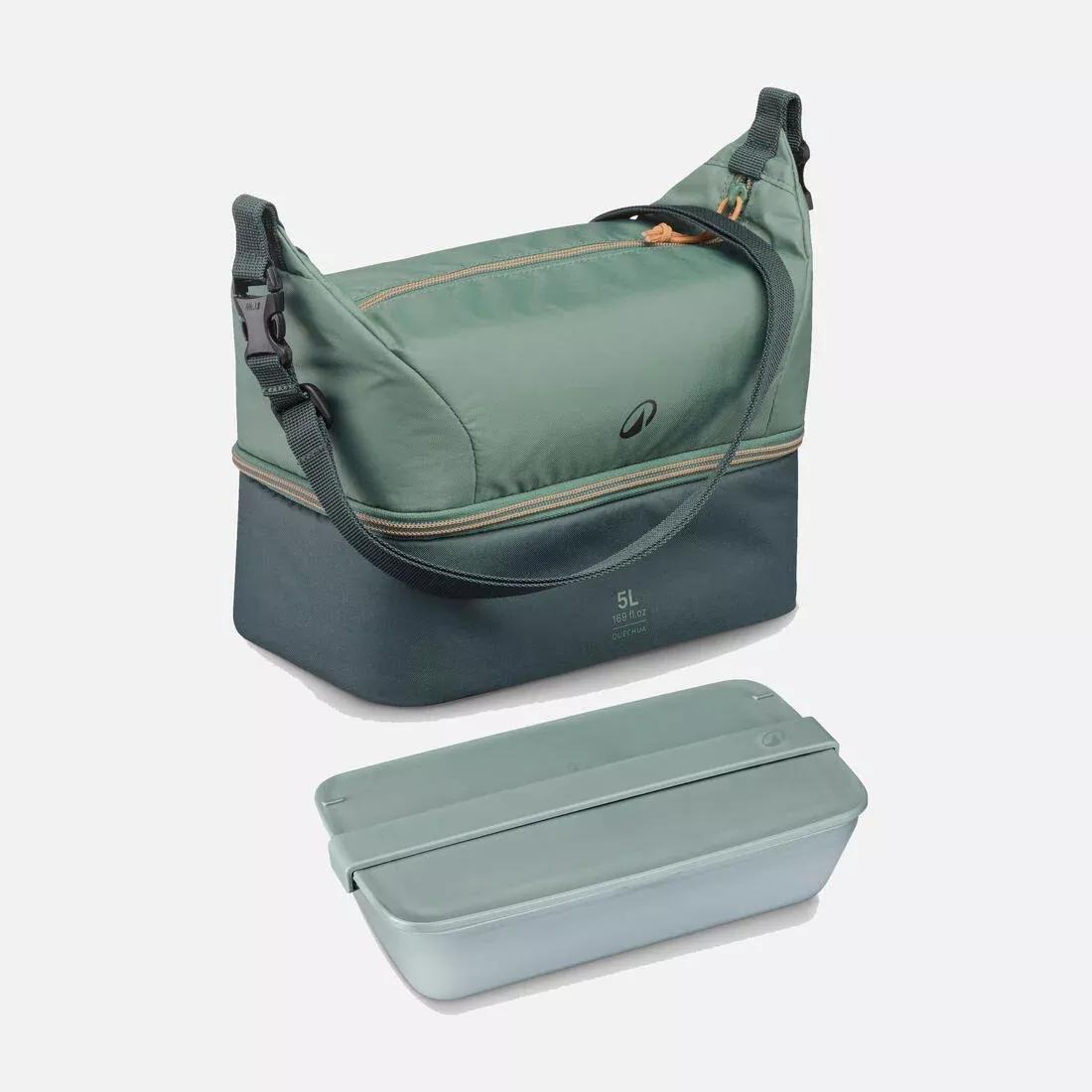 5 L insulated lunchbox 500 with 1 L plastic food storage container included, Black, No Color, large image number 0