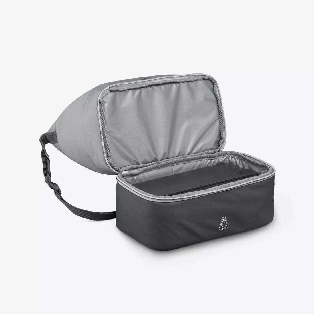 5 L insulated lunchbox 500 with 1 L plastic food storage container included, Black, No Color, large image number 4