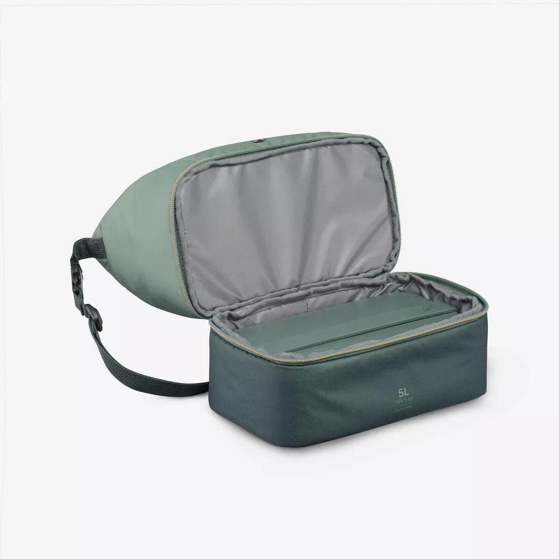 5 L insulated lunchbox 500 with 1 L plastic food storage container included, Black, No Color, large image number 5
