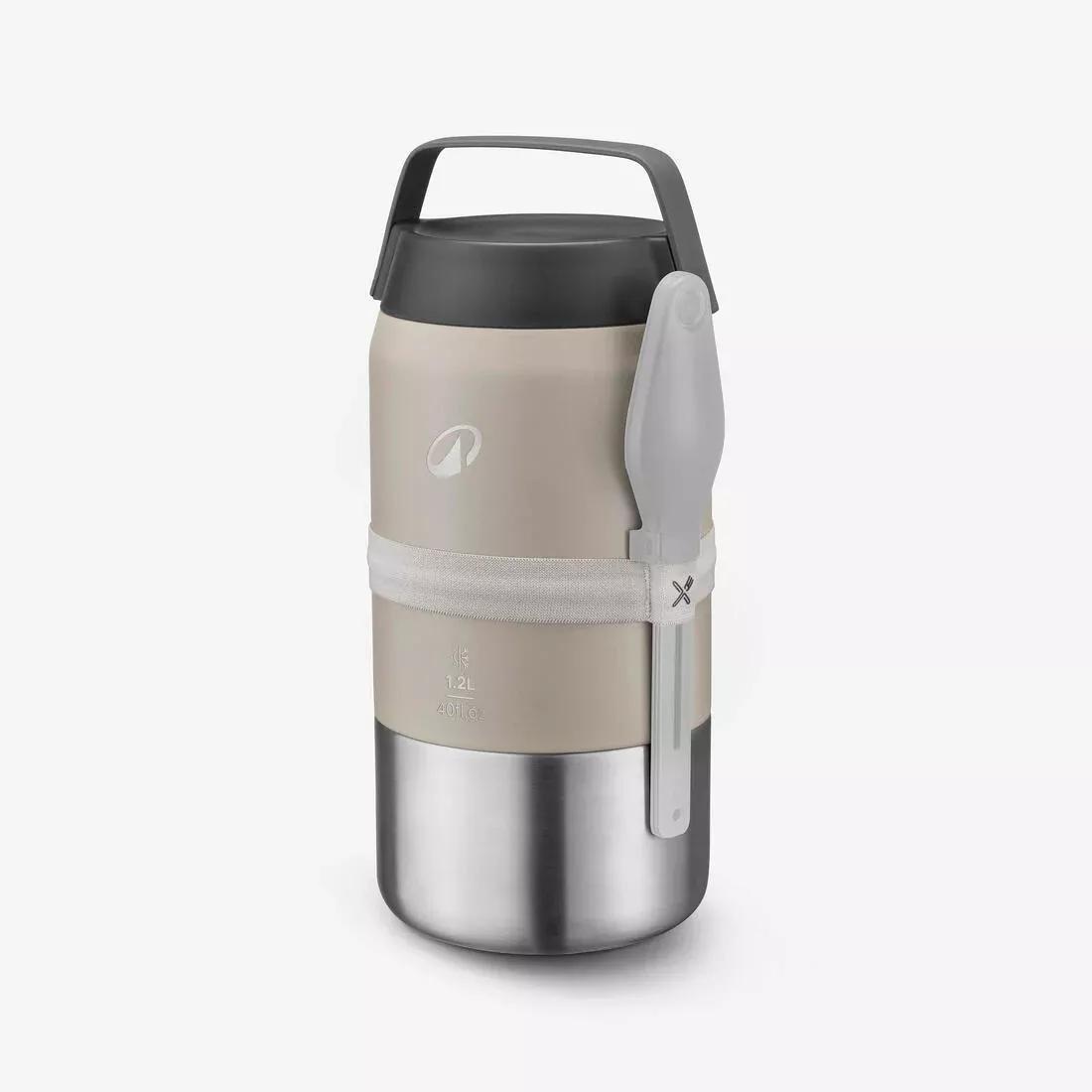 900 Isothermal Stainless Steel 1.2 Litre Food Box For Camping, Hiking/Trekking, Beige, No Color, large image number 5