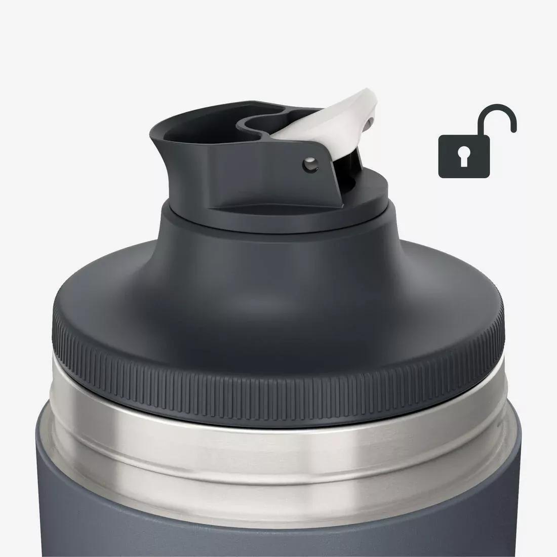 1.5 L Insulated Stainless Steel Bottle With Tea Filter, For Hiking And Camping, Grey, No Color, large image number 8