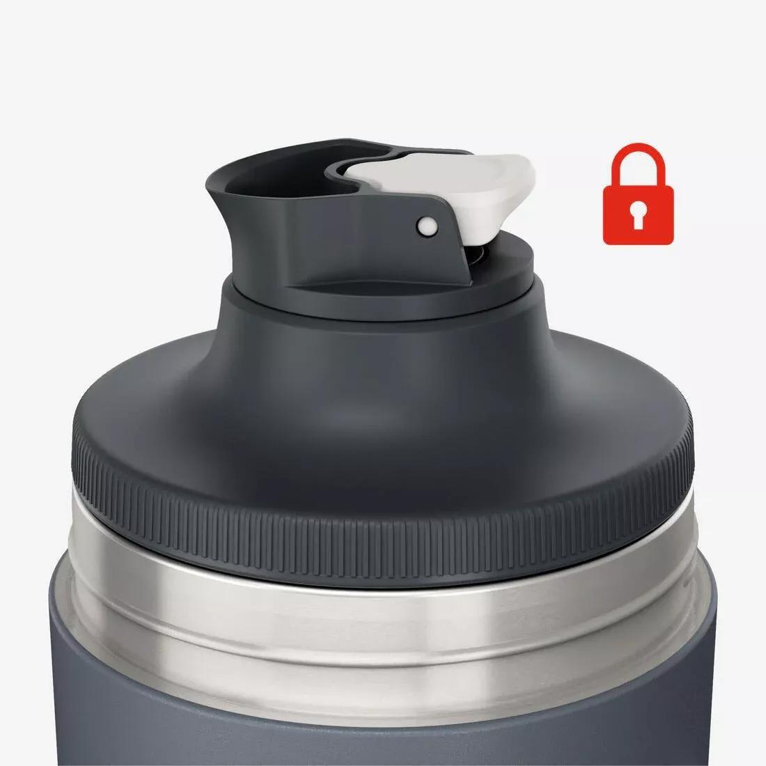 1.5 L Insulated Stainless Steel Bottle With Tea Filter, For Hiking And Camping, Grey, No Color, large image number 9