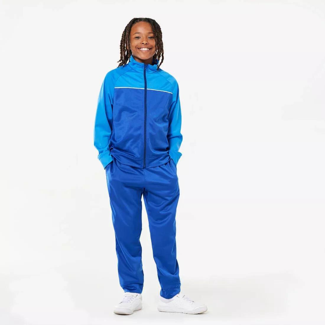 Kids Unisex Tracksuit, Blue, No Color, medium
