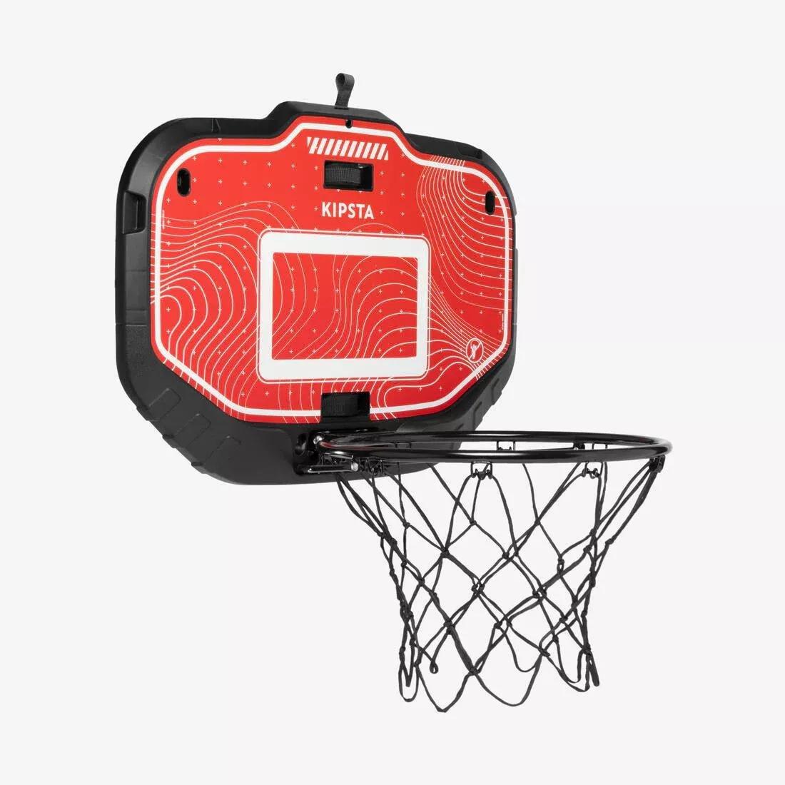 Wall-Mounted Transportable Basketball Hoop Set - K900, Red, No Color, large image number 1