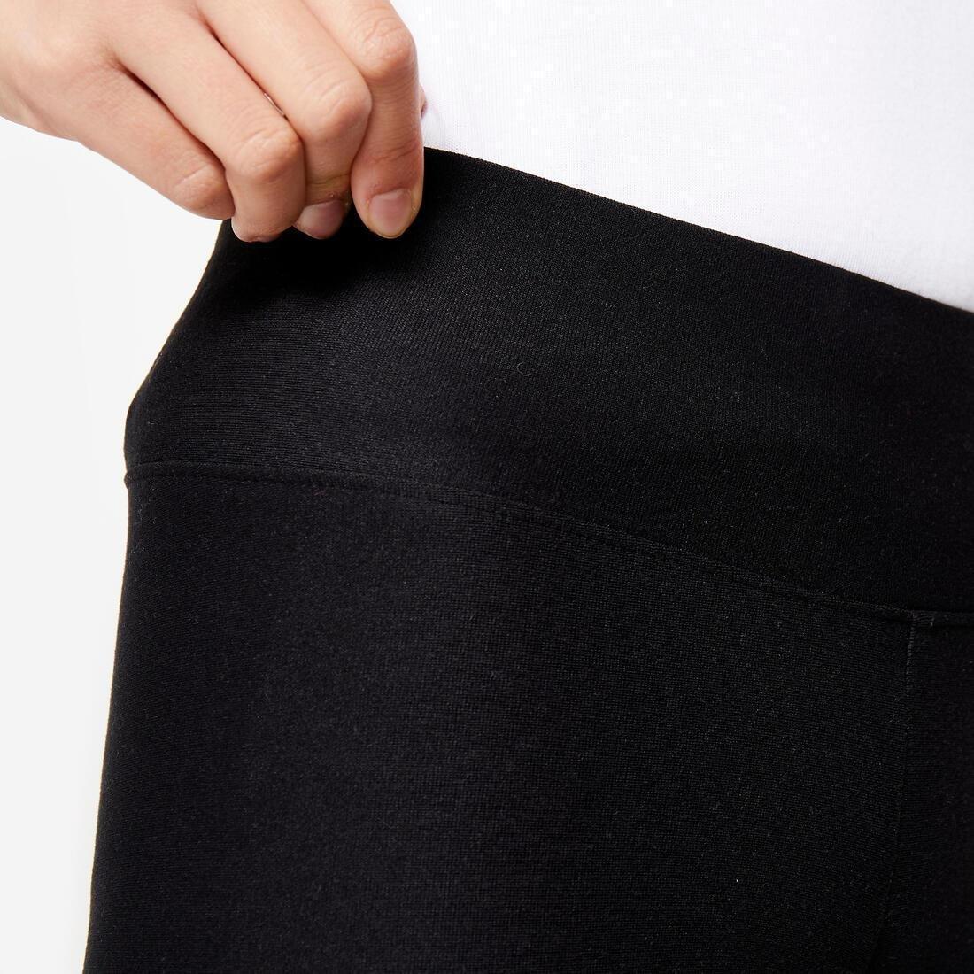 Kids Girls High-Waisted and Breathable Leggings - Black, Beige, No Color, large image number 2