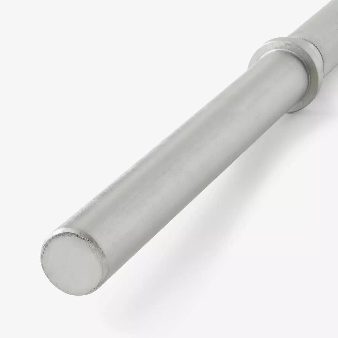 Straight Weight Training Bar 175 cm - Diameter 28 mm, No Color, medium