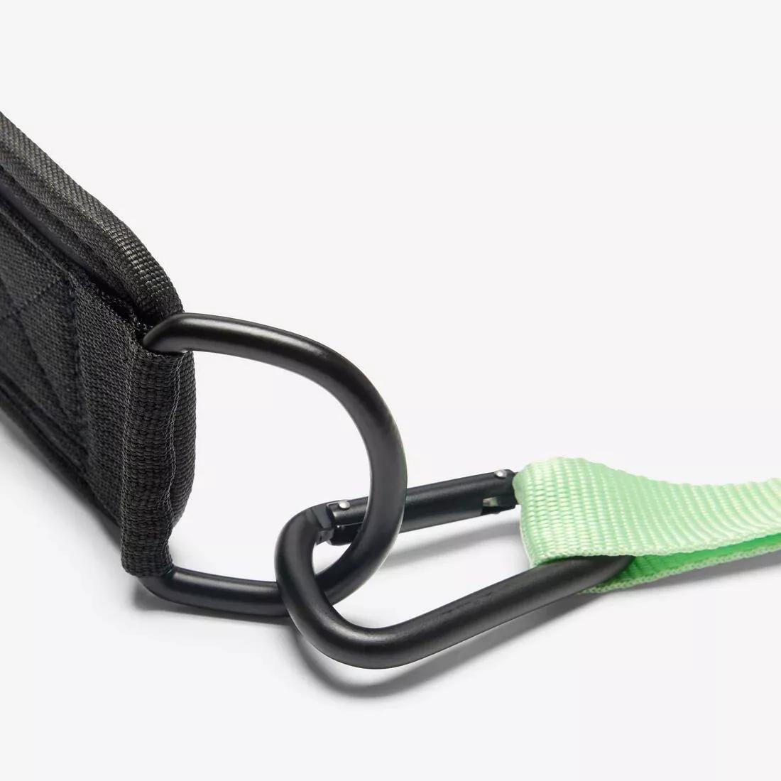 Weight Training Weighted Belt With Straps - Up To 200 Kg, Green, No Color, large image number 7