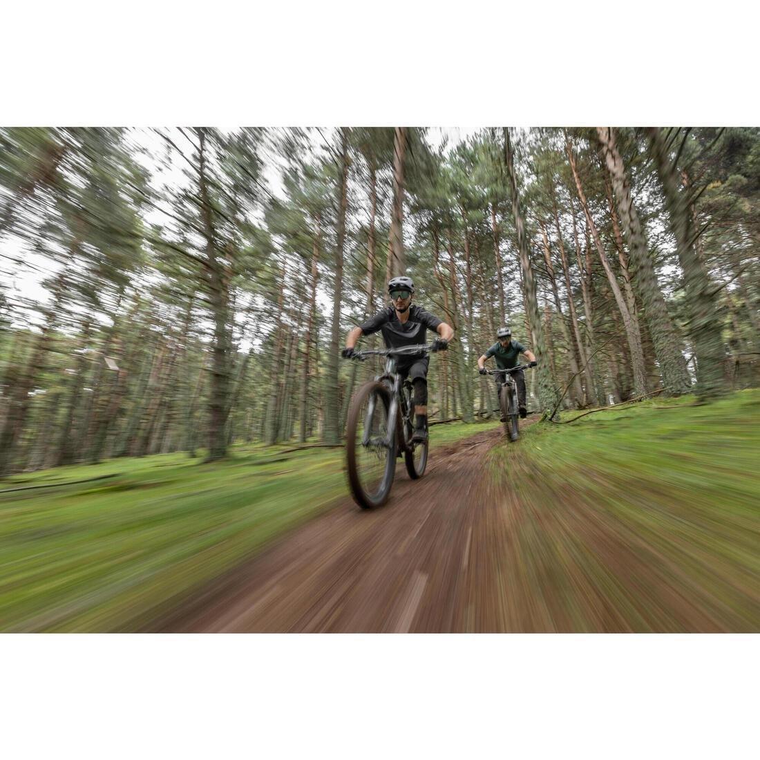 Men breathable short-sleeved MTB cargo jersey - 500, Grey, No Color, large image number 7