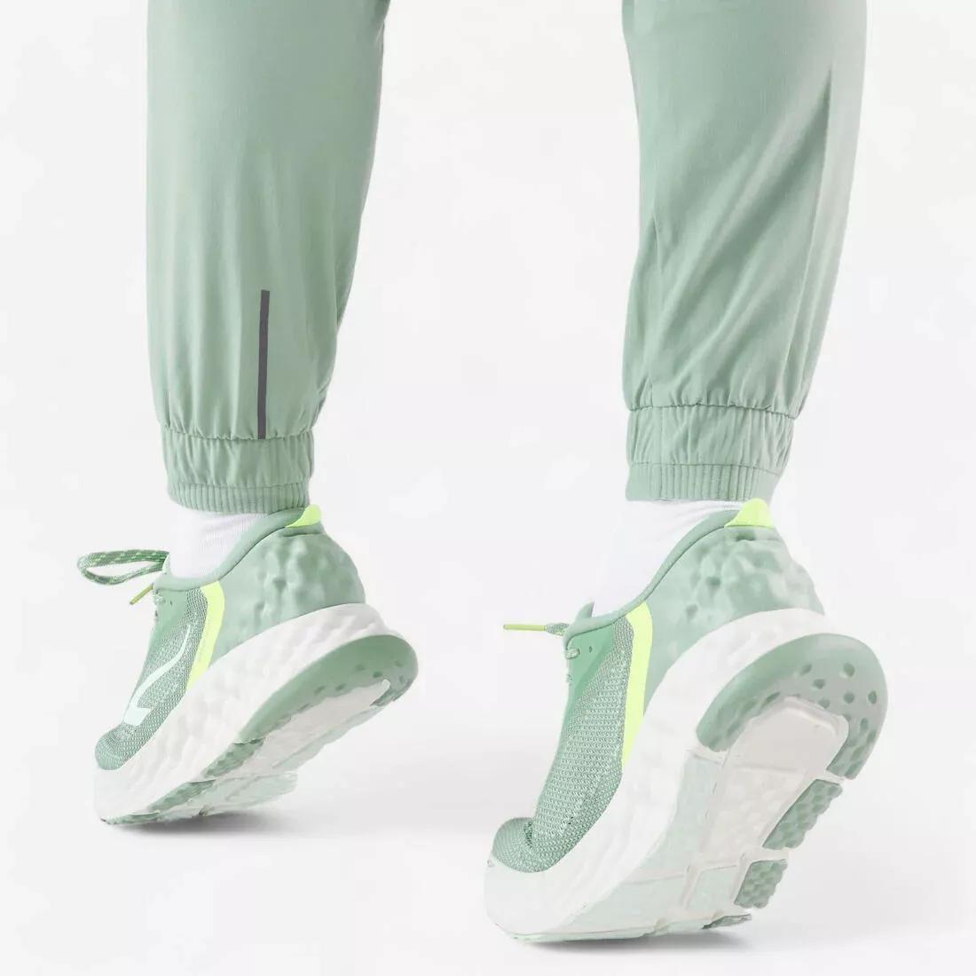 Women Running Breathable Trousers - Kiprun Run 500 Dry, Green, No Color, large image number 8