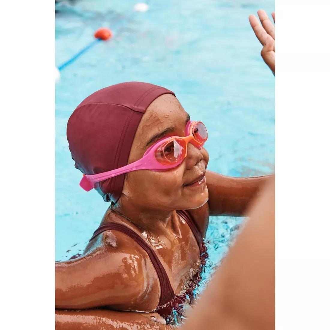 Kids Girls Swimming kit: swimsuit + goggles + cap + bag - 100, Purple, No Color, large image number 5