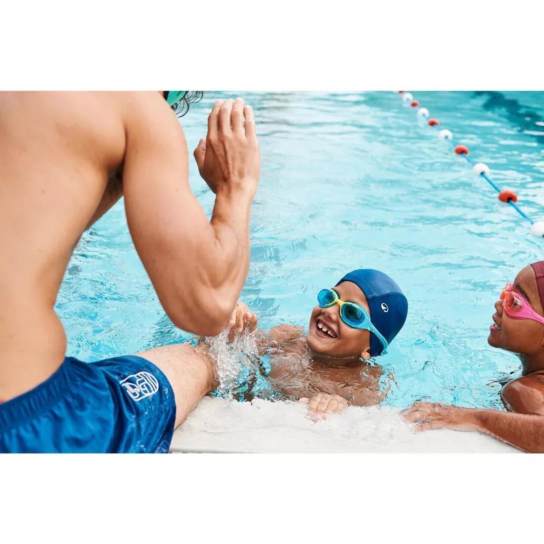 Kids Boys Swimming kit: swimsuit + goggles + cap + bag - 100, Blue, No Color, large image number 6