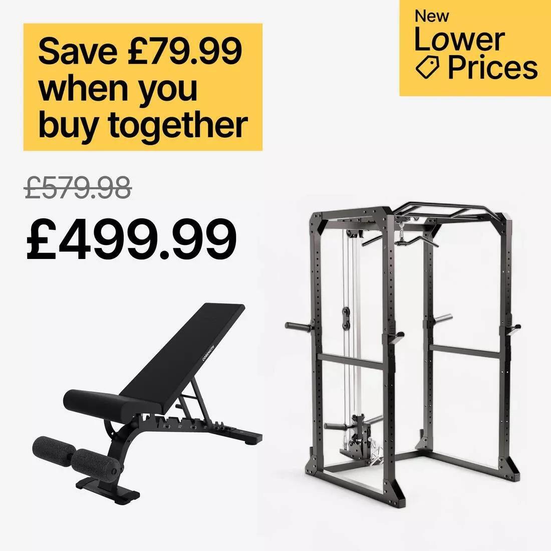DEFAULT Weight Training Cage Power Rack 900, No Color, large image number 1