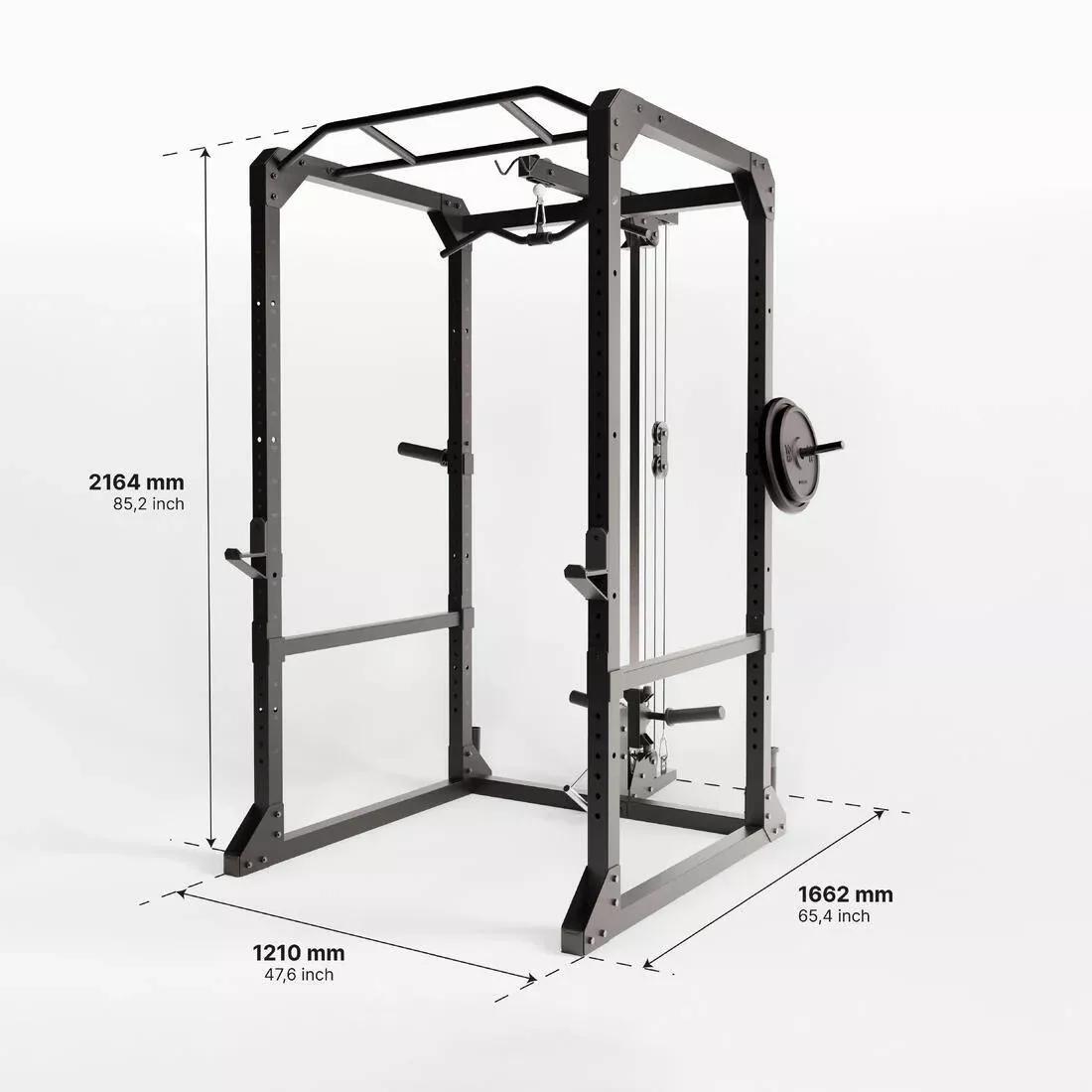 BLACK Weight Training Cage Power Rack 900, No Color, medium