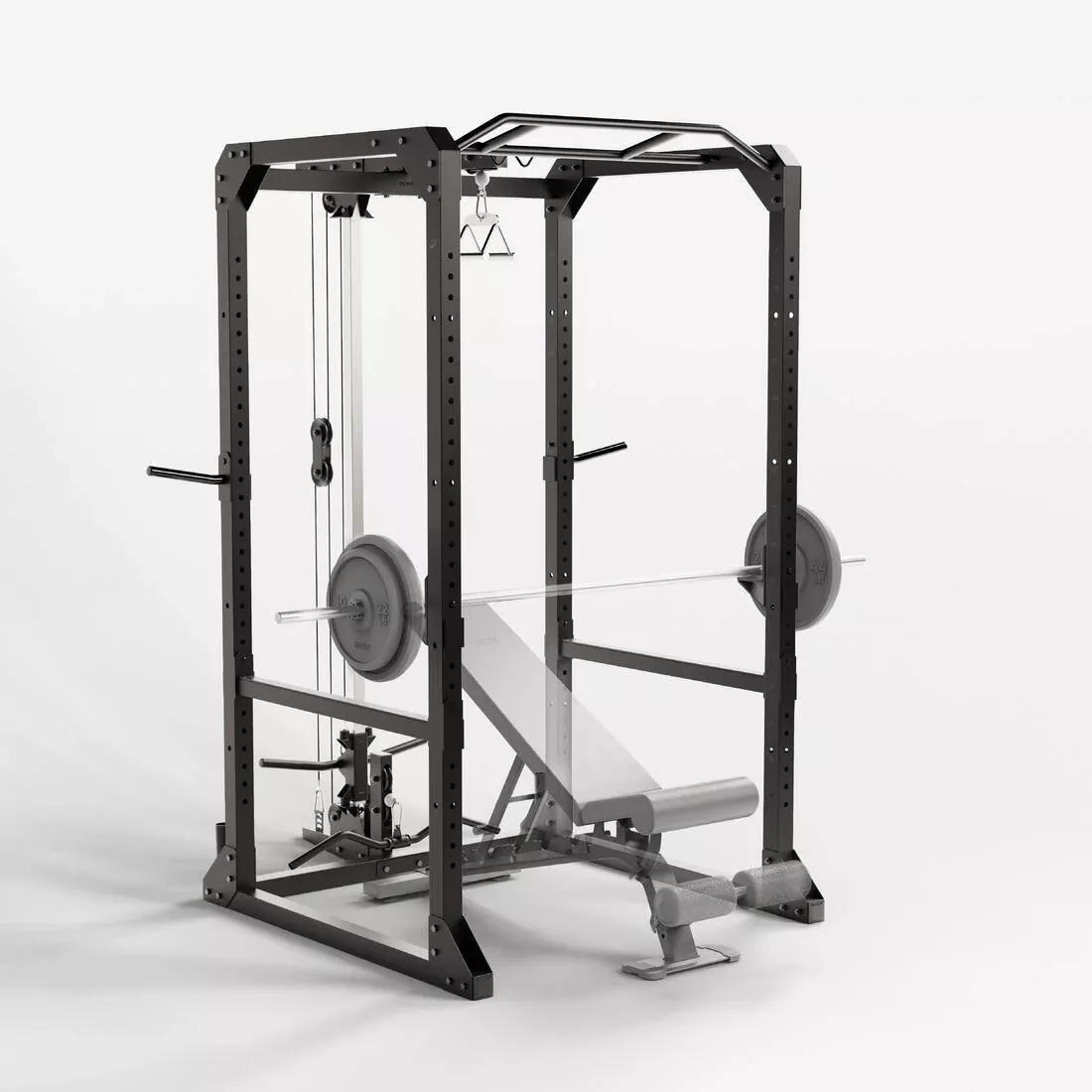 BLACK Weight Training Cage Power Rack 900, No Color, medium
