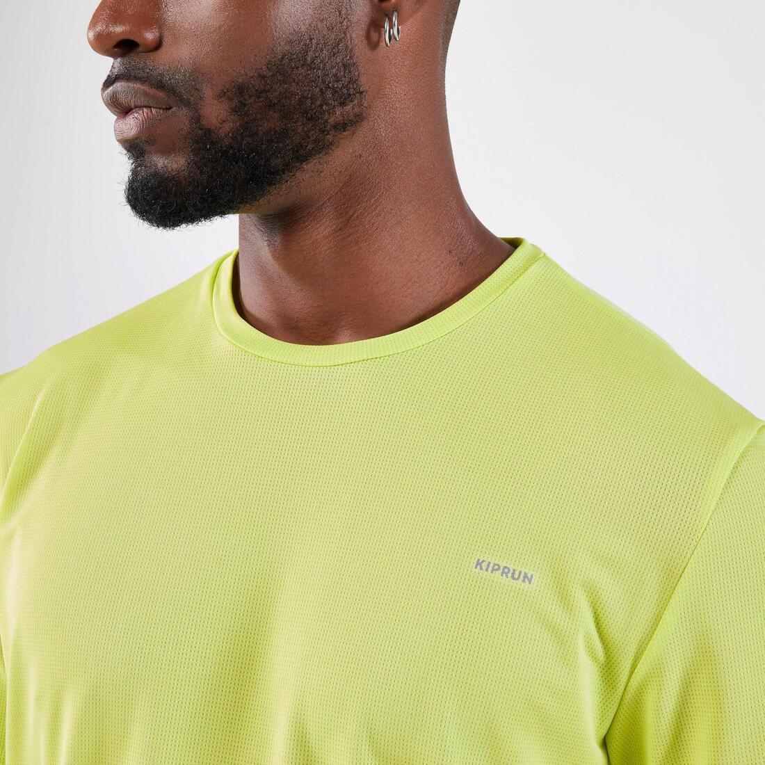 Men Running Breathable T-Shirt - Kiprun Run 500 Dry, Green, No Color, large image number 11