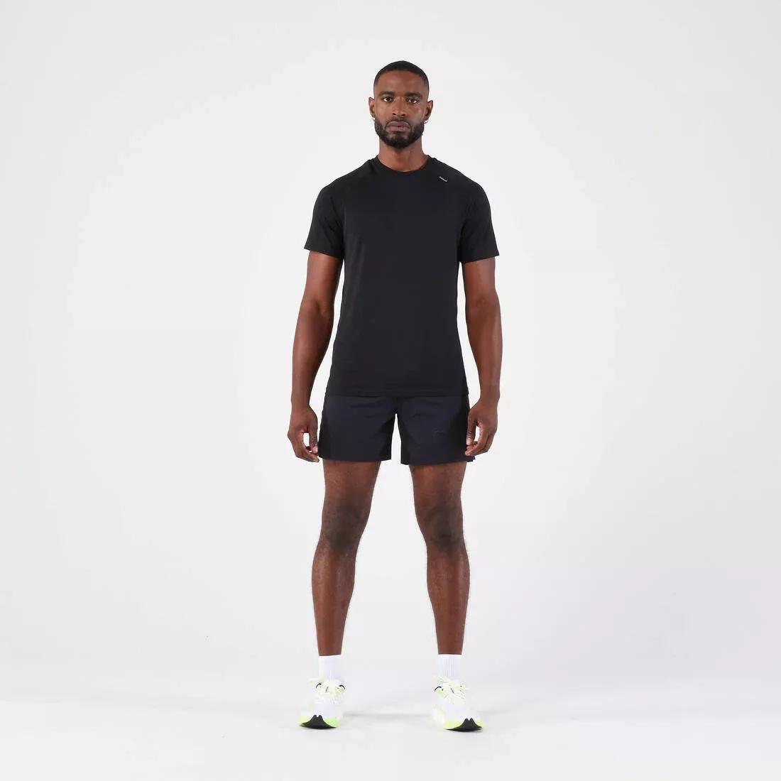 Men Comfort Seamless Running T-Shirt - Kiprun Run 500, Green, No Color, large image number 12