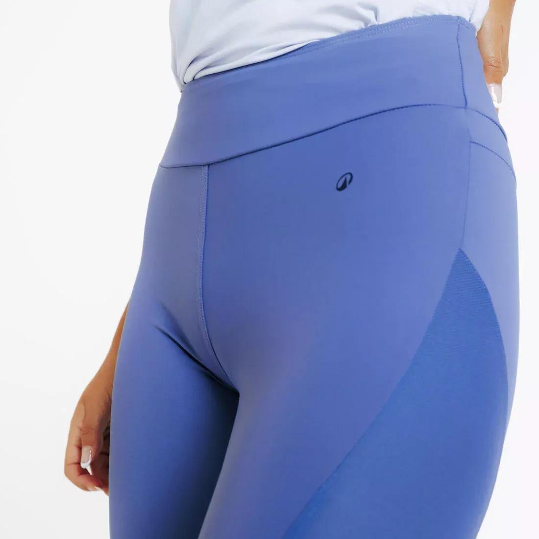Women Lightweight Full Grip Horse Riding Summer Leggings, Blue, No Color, large image number 2