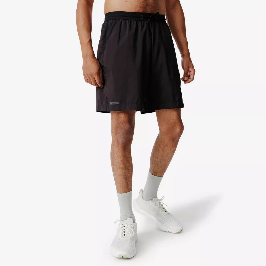 Men Running Shorts Black - Run 500 Dry, Grey, No Color, large image number 3