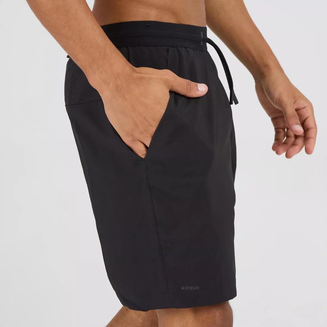 Men Running Shorts Black - Run 500 Dry, Grey, No Color, large image number 7