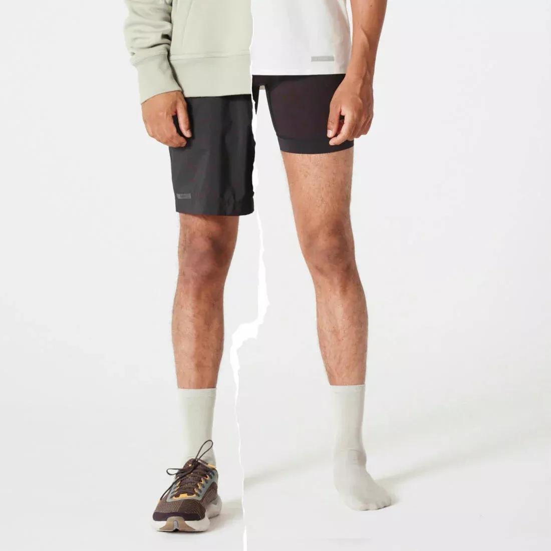Men Running Shorts Black - Run 500 Dry, Grey, No Color, large image number 12