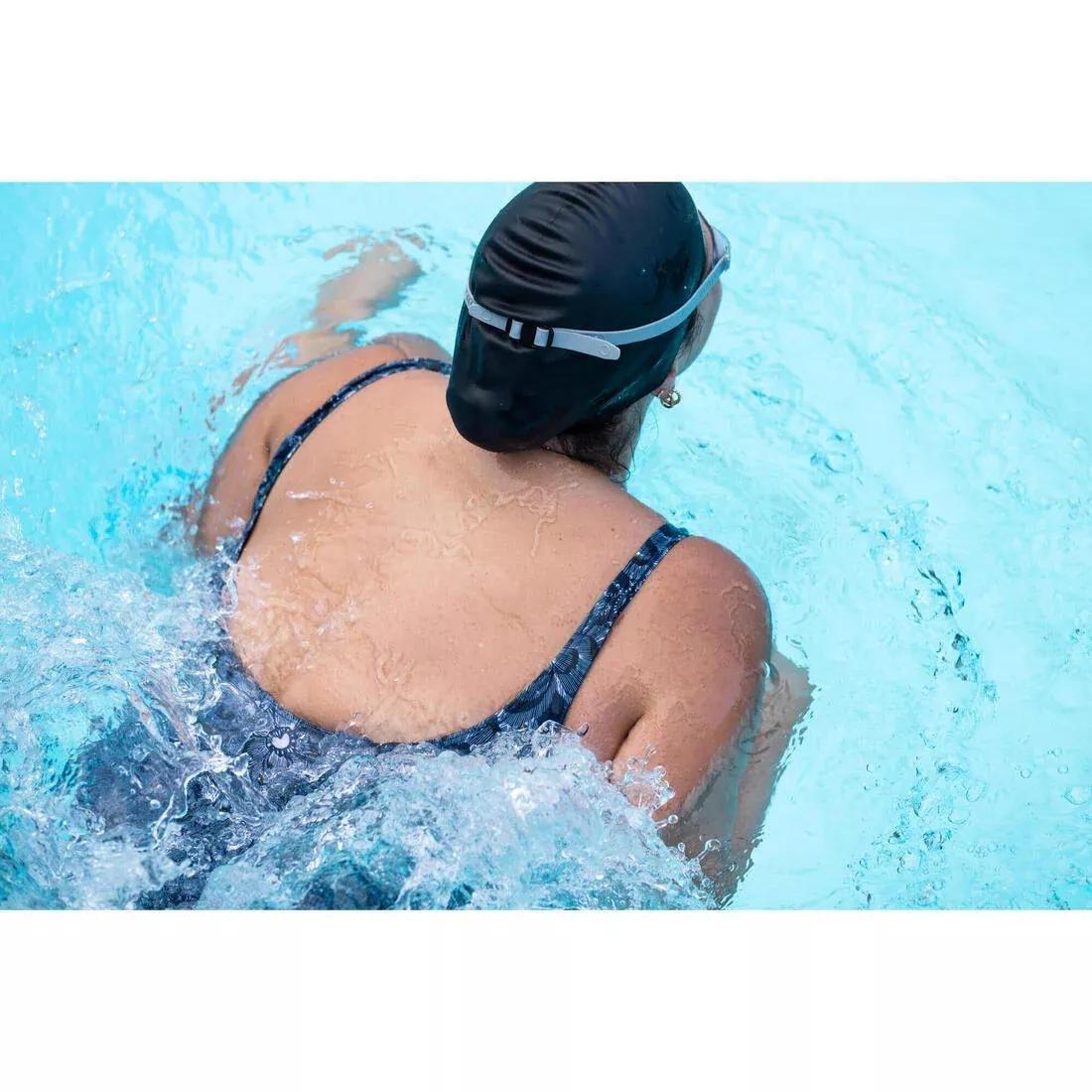 Women swimming 1-piece swimsuit - Heva Joy moti, Blue, No Color, large image number 7