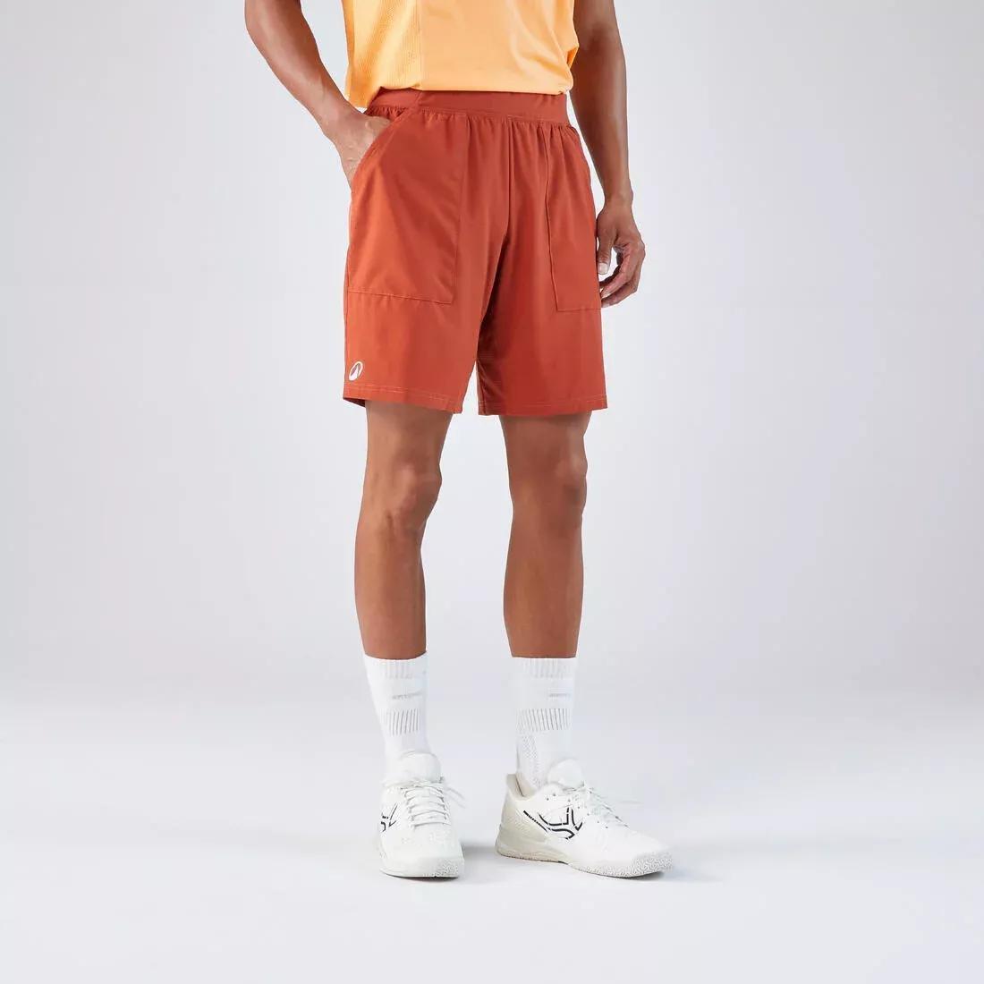 Men Breathable Tennis Shorts - Dry, Brown, No Color, large image number 0