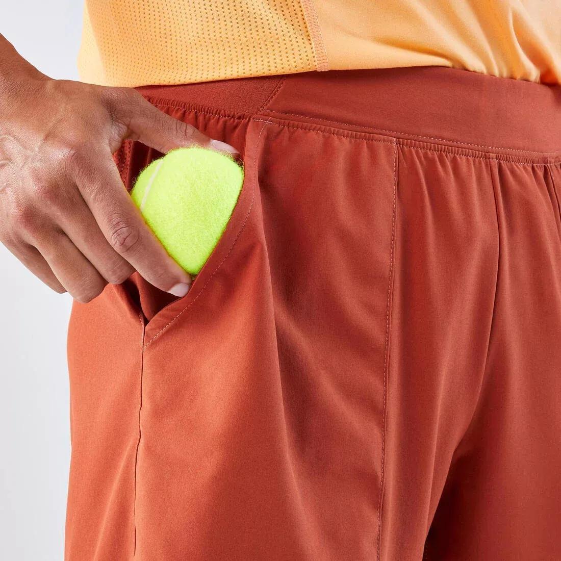 Men Breathable Tennis Shorts - Dry, Brown, No Color, large image number 9