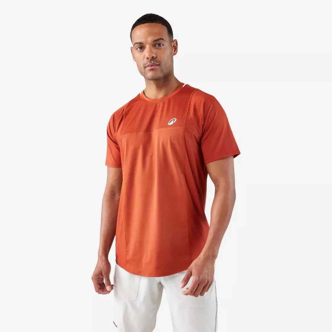 COPPER BROWN Men's Short-Sleeved Tennis T-Shirt Dry Gaأ&laquo;l Monfils, No Color, large image number 1
