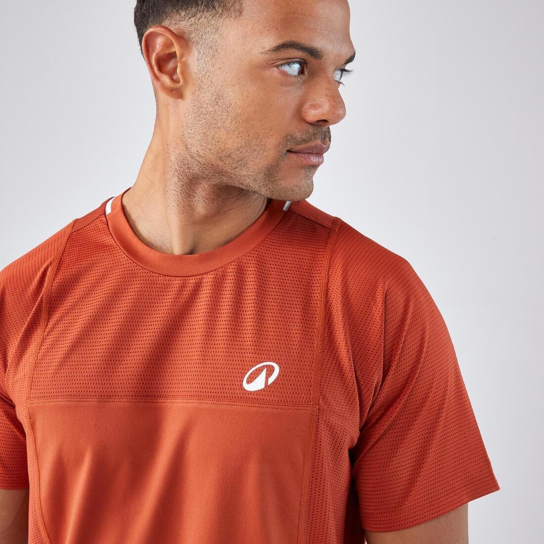 COPPER BROWN Men's Short-Sleeved Tennis T-Shirt Dry Gaأ&laquo;l Monfils, No Color, large image number 3