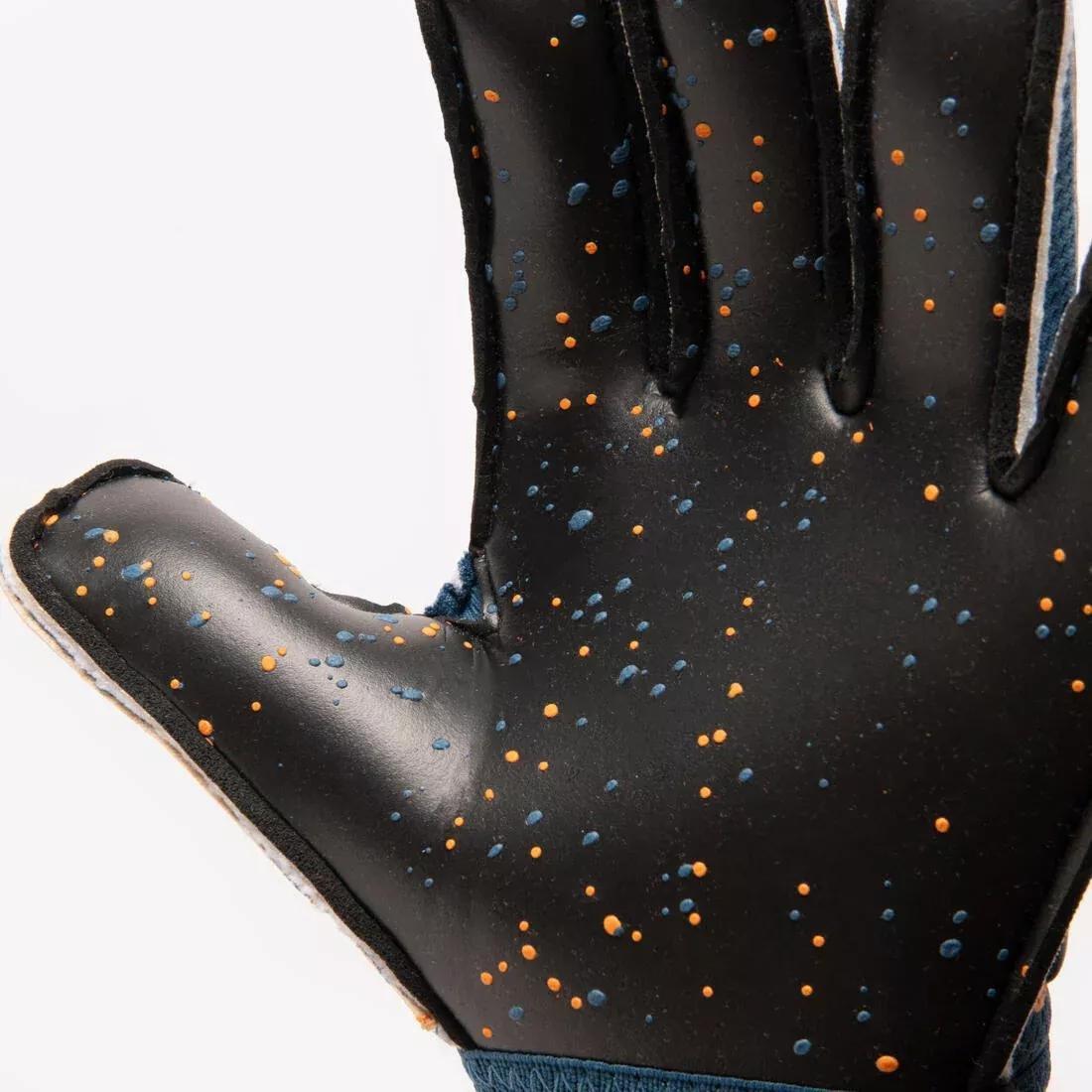 Kids Unisex Football Goalkeeper Gloves - VRLT 500, Blue, No Color, medium