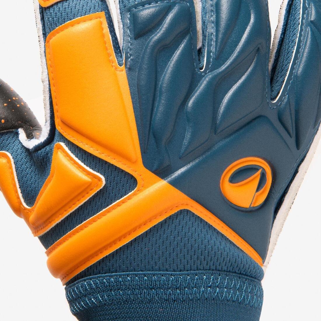 Kids Unisex Football Goalkeeper Gloves - VRLT 500, Blue, No Color, large image number 4