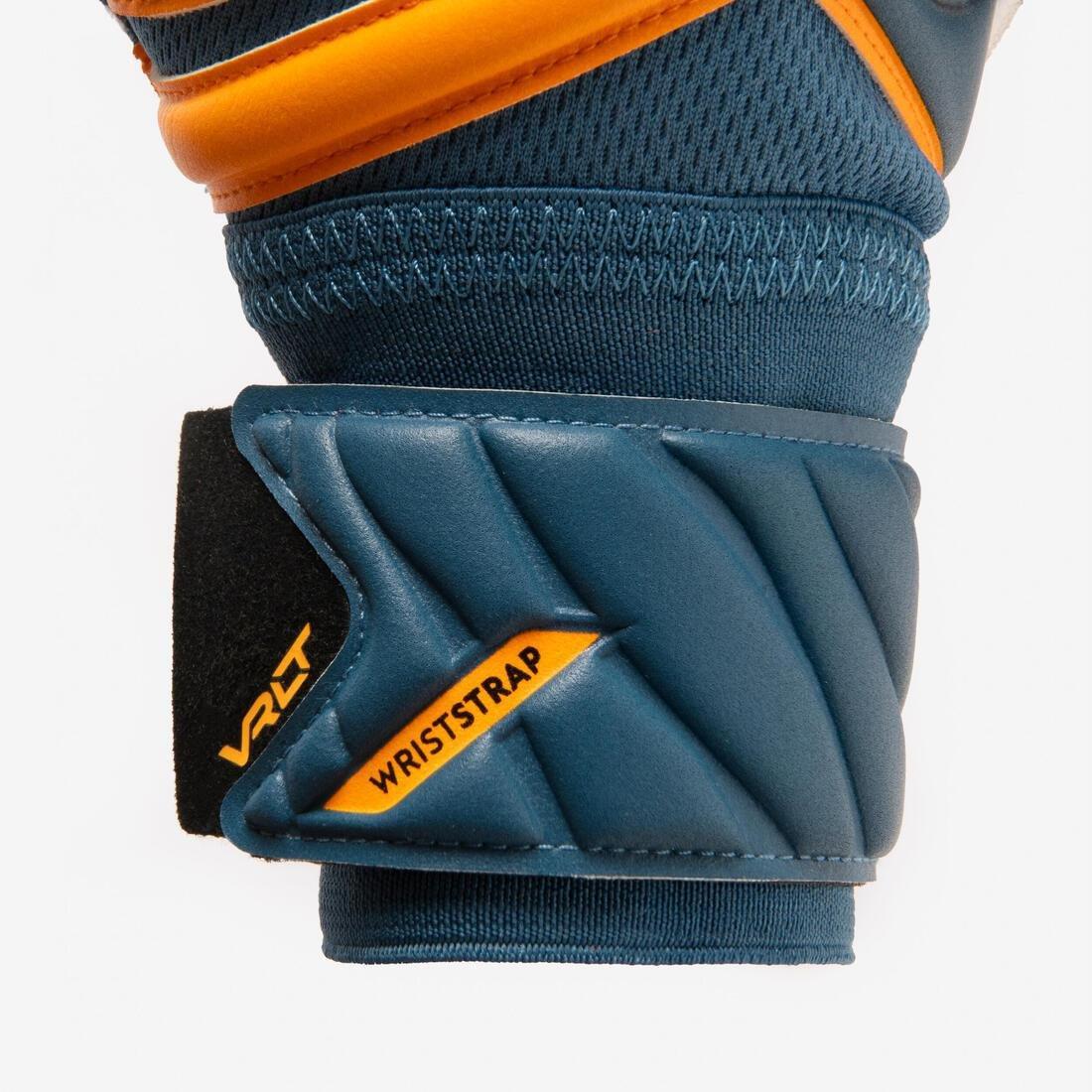 Kids Unisex Football Goalkeeper Gloves - VRLT 500, Blue, No Color, large image number 5