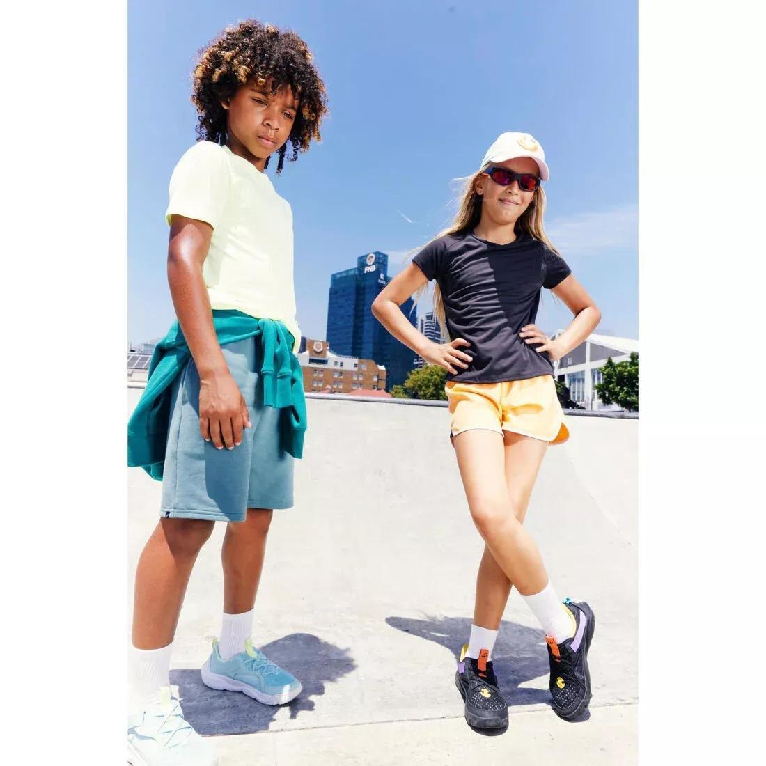 Kids Girls Multisport Breathable T-Shirt, Pink, No Color, large image number 6