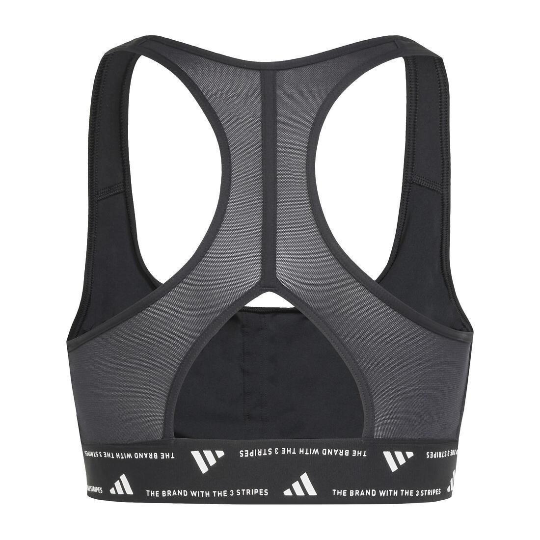 Powerreact Training Medium-Support Bra, Black, No Color, large image number 1
