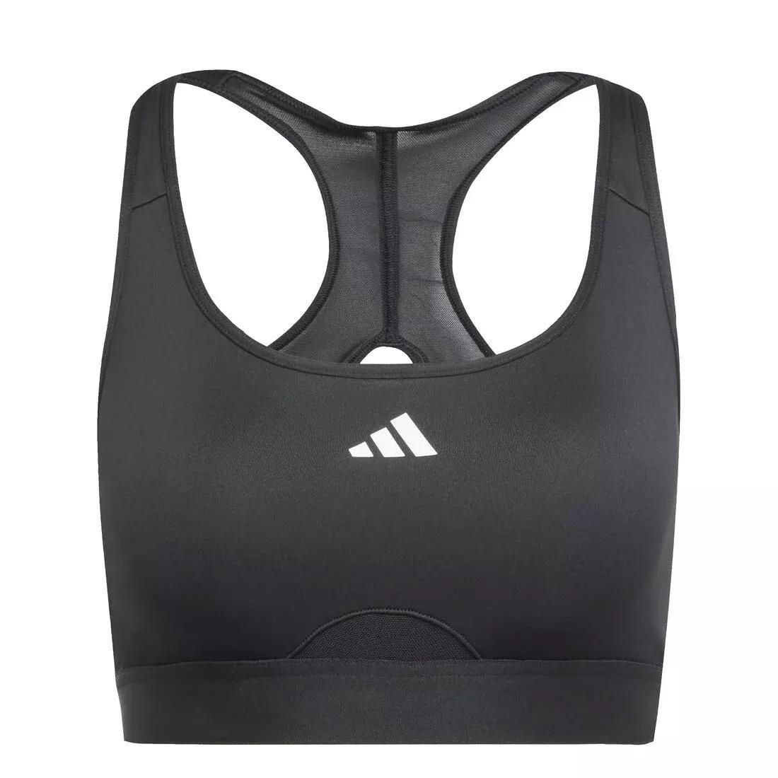 Powerreact Training Medium-Support Bra, Black, No Color, large image number 2