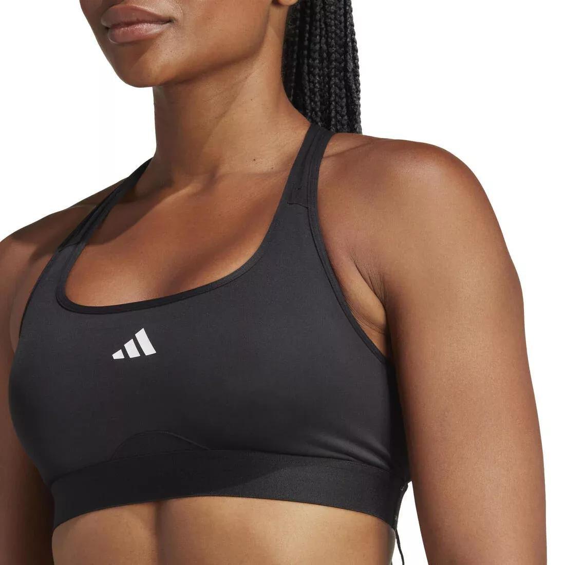 Powerreact Training Medium-Support Bra, Black, No Color, large image number 7