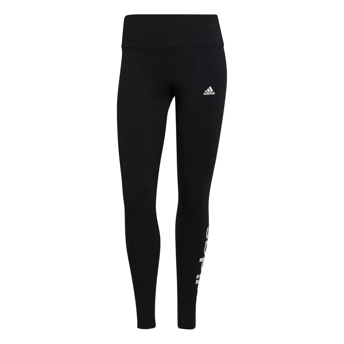 Essentials High-Waisted Logo Leggings, Black, No Color, large image number 0