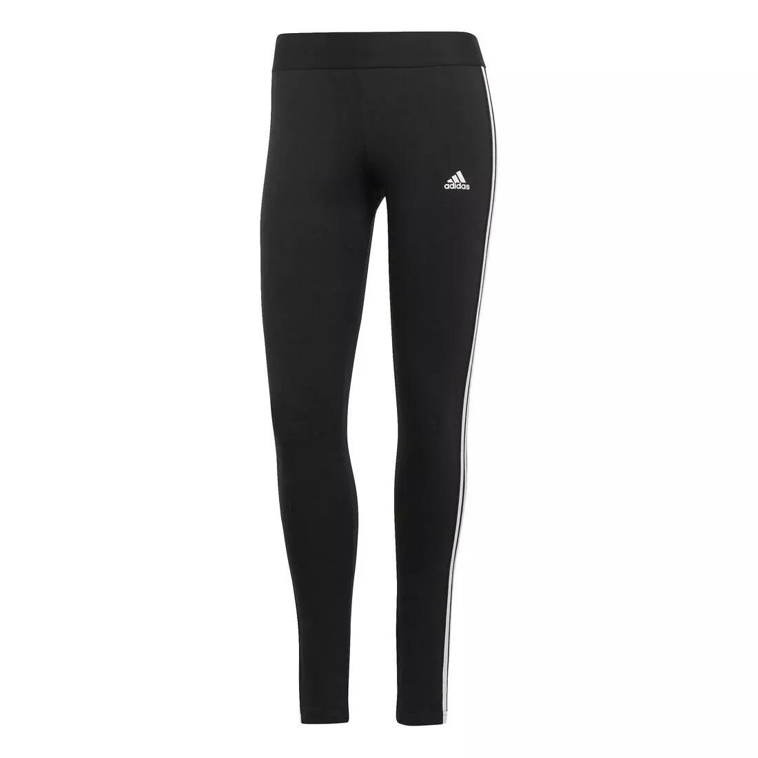 3 Stripes Leggings, Black, No Color, large image number 0