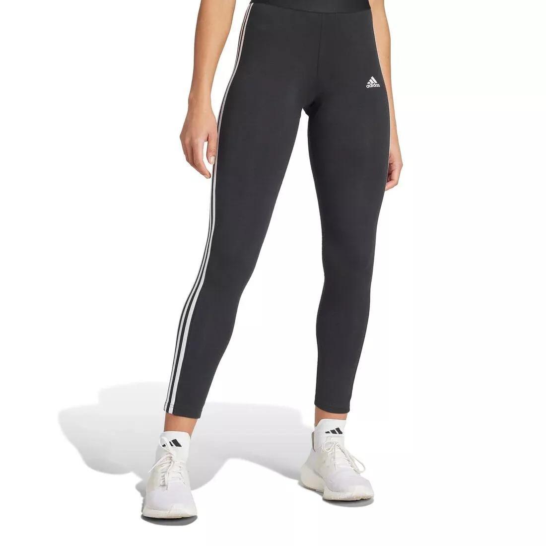 3 Stripes Leggings, Black, No Color, large image number 2