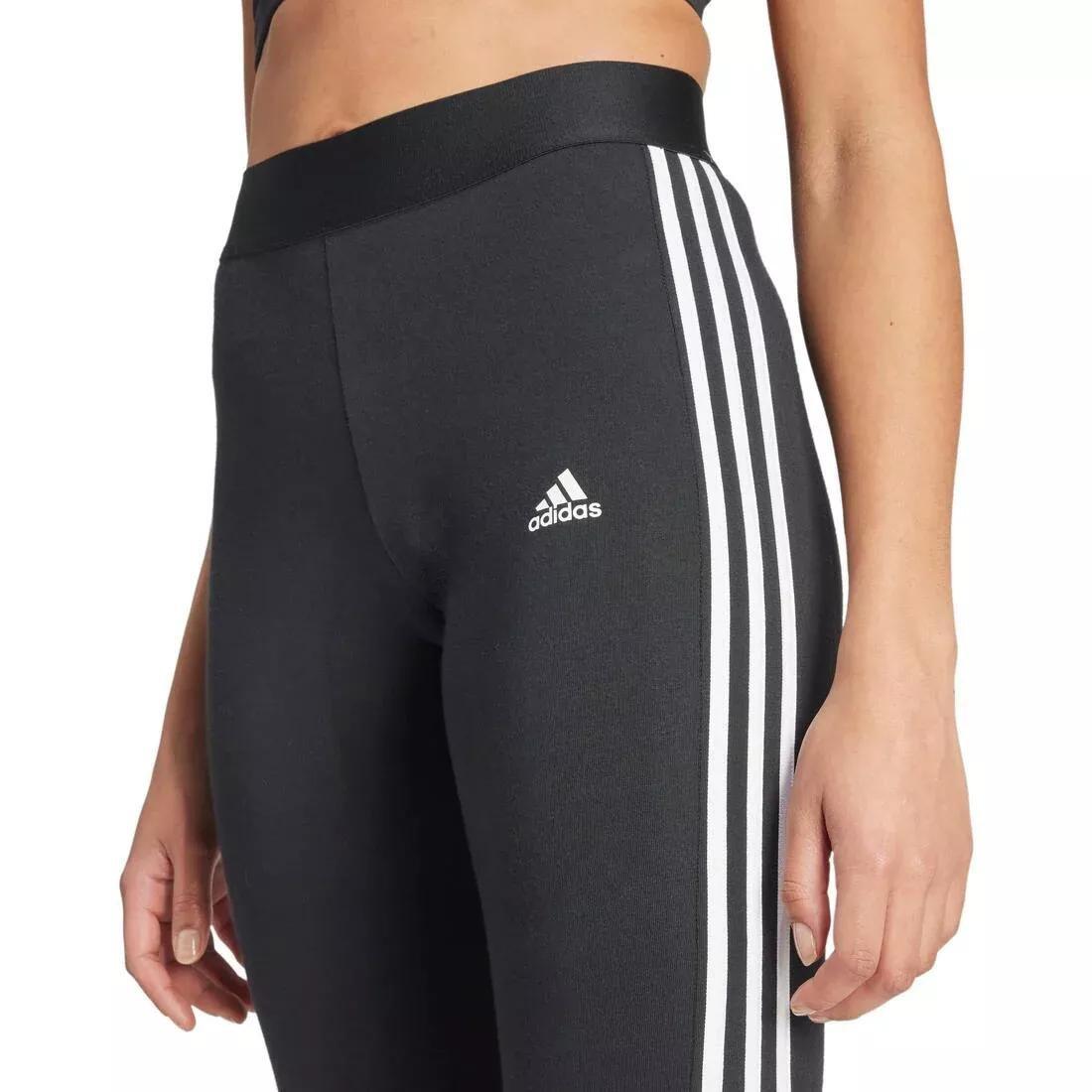 3 Stripes Leggings, Black, No Color, large image number 4