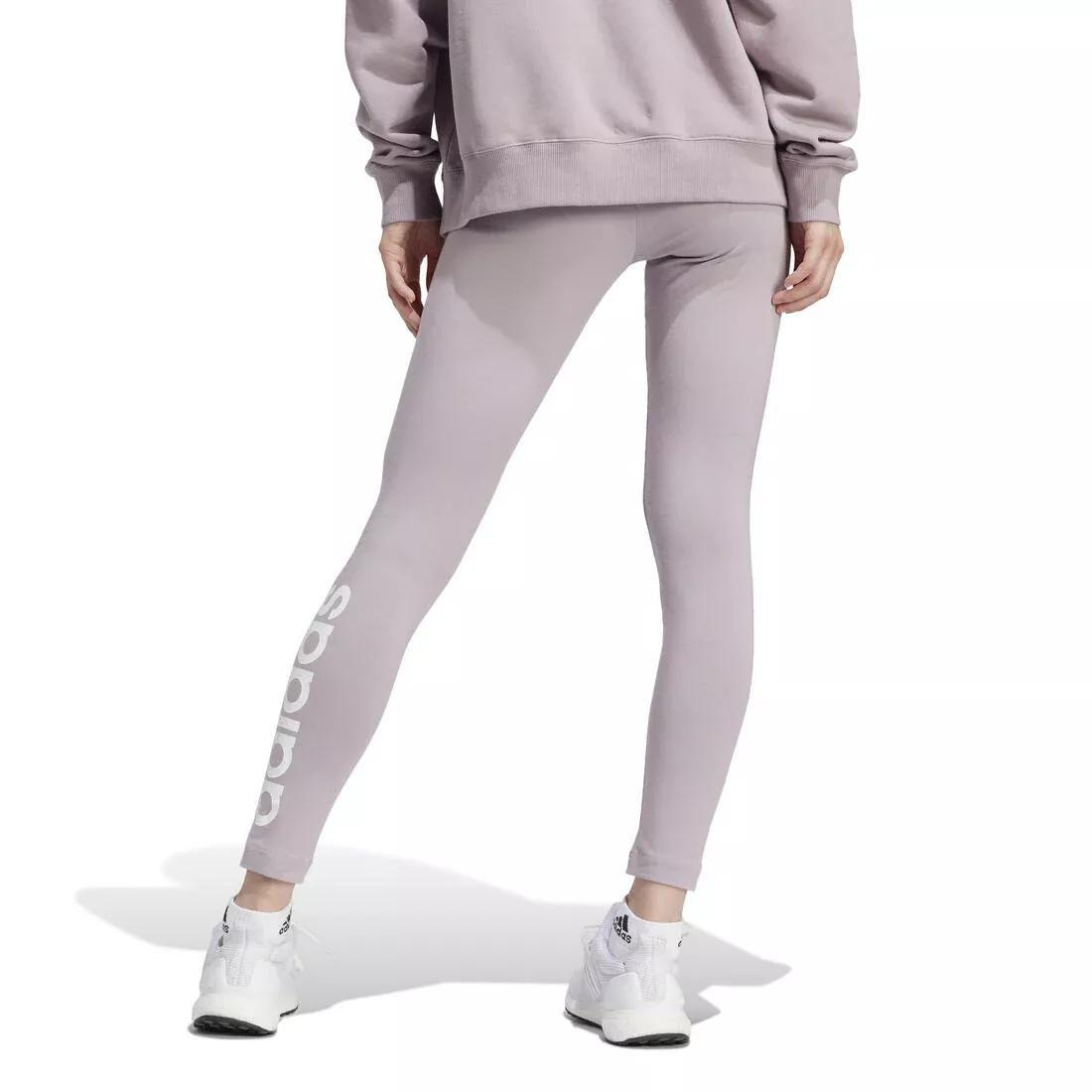 Essentials High-Waisted Logo Leggings, Purple, No Color, large image number 2