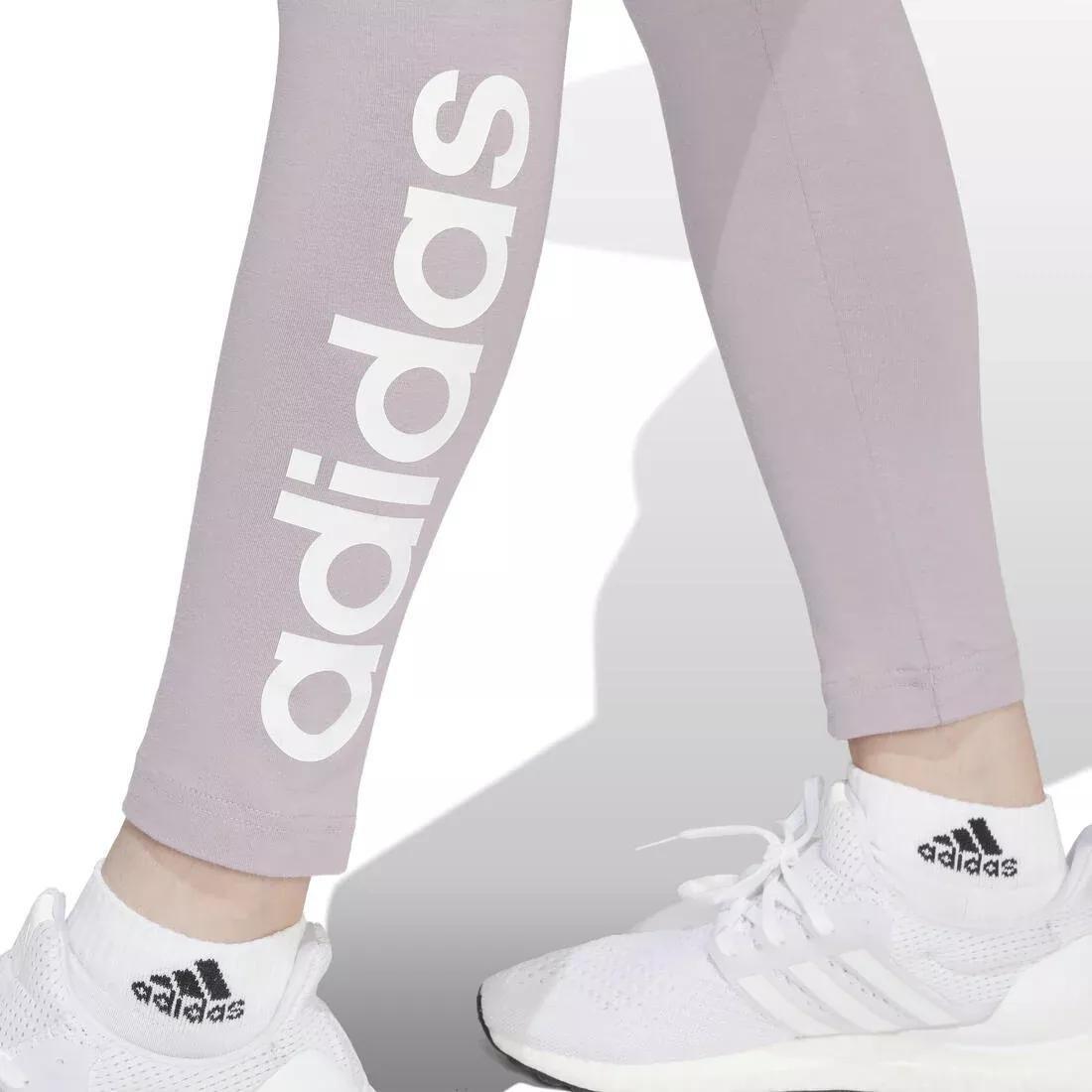 Essentials High-Waisted Logo Leggings, Purple, No Color, large image number 4