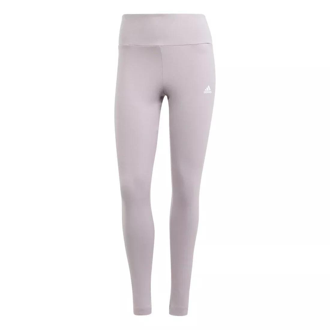 Essentials High-Waisted Logo Leggings, Purple, No Color, large image number 5